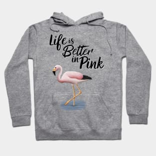 Flamingo Life Is Better In Pink Hoodie